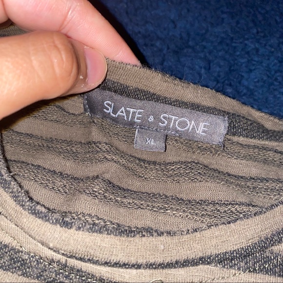 Slate & Stone Striped Mens T-Shirt - Picture 3 of 5